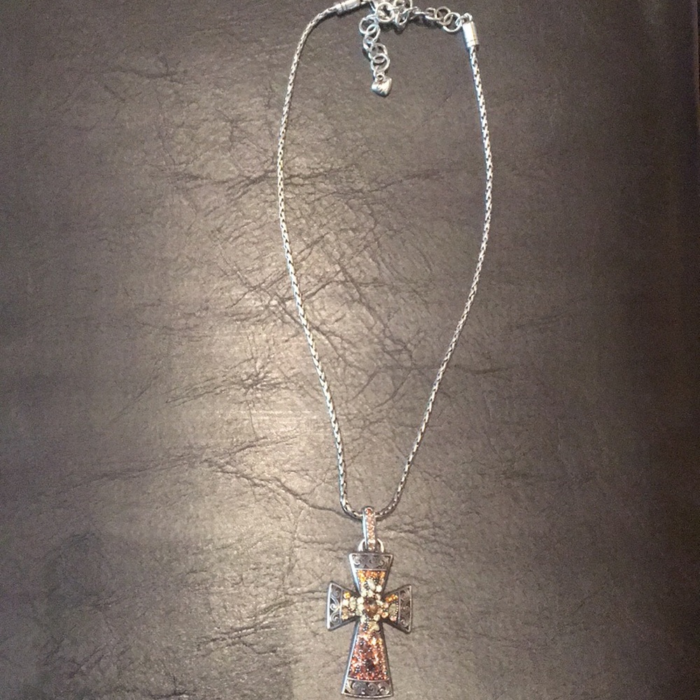 Shimmering Cross Necklace